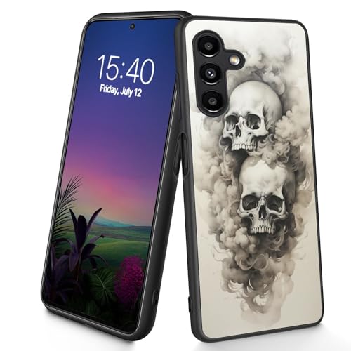 Bxgolkgd Schutzhülle für Galaxy A05S, schlank, weiches TPU-Silikon, stoßfest, rutschfest, für Samsung Galaxy A05S 2023, 17 cm (6,7 Zoll), Rauchschädel von Bxgolkgd