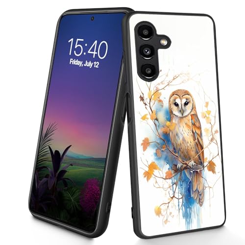 Bxgolkgd Schutzhülle für Galaxy A14 5G, dünn, weich, TPU-Silikon, stoßfest, rutschfest, für Samsung Galaxy A14 5G 2023 16,8 cm (6,6 Zoll), Eule von Bxgolkgd