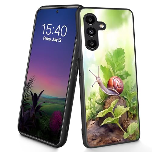 Bxgolkgd Schutzhülle für Galaxy A14 5G, dünn, weich, TPU-Silikon, stoßfest, rutschfest, für Samsung Galaxy A14 5G 2023 16,8 cm (6,6 Zoll), niedliche Schnecke von Bxgolkgd