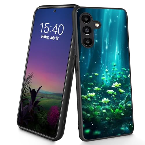 Bxgolkgd Schutzhülle für Galaxy A16 5G, dünn, weich, TPU-Silikon, stoßfest, rutschfest, für Samsung Galaxy A16 5G 2024, 17 cm (6,7 Zoll), Blumenmuster von Bxgolkgd