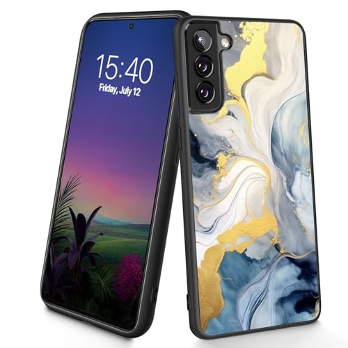 Bxgolkgd Schutzhülle für Galaxy S24 Plus, dünn, weiches TPU-Silikon, stoßfest, rutschfest, für Samsung Galaxy S24 Plus 2024, 17 cm (6,7 Zoll), Marmor von Bxgolkgd