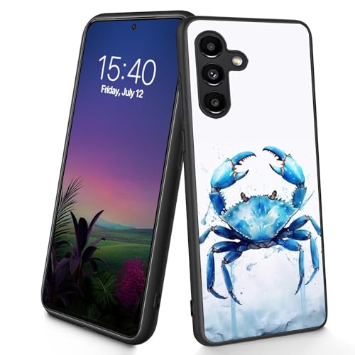 Bxgolkgd Schutzhülle für Galaxy S25 5G, dünn, weiches TPU-Silikon, stoßfest, rutschfest, für Samsung Galaxy S25 5G 2025 15,7 cm (6,2 Zoll), Aquarell-Krabbe von Bxgolkgd