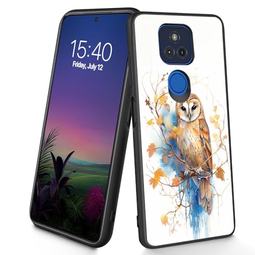 Bxgolkgd Schutzhülle für Moto G Play 2021, schmal, weich, TPU-Silikon, stoßfest, rutschfest, für Motorola Moto G Play 2021, 16,5 cm (6,5 Zoll), Eule von Bxgolkgd