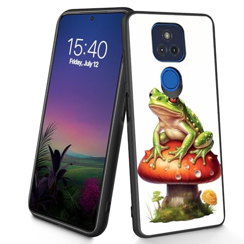 Bxgolkgd Schutzhülle für Moto G Play 2021, schmal, weich, TPU-Silikon, stoßfest, rutschfest, für Motorola Moto G Play 2021, 16,5 cm (6,5 Zoll), Pilzfrosch von Bxgolkgd