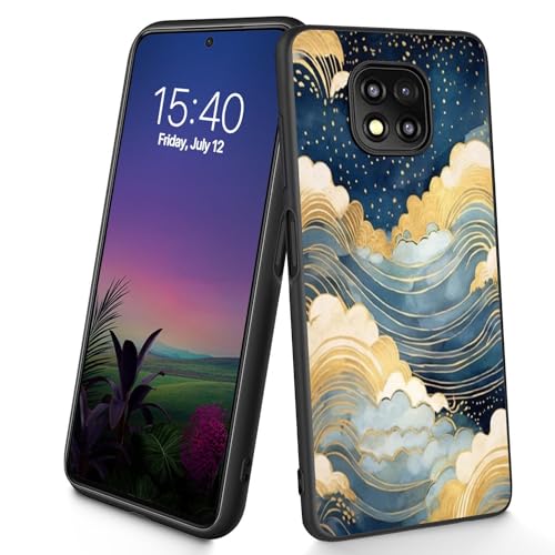 Bxgolkgd Schutzhülle für Moto G Power 2021, schmal, weich, TPU-Silikon, stoßfest, rutschfest, für Motorola Moto G Power 2021, 16,8 cm (6,6 Zoll), Meereswellen von Bxgolkgd