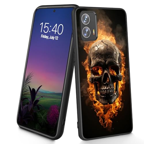Bxgolkgd Schutzhülle für Moto G Power 5G 2023, schmal, weich, TPU-Silikon, stoßfest, rutschfest, Schutzhülle für Motorola Moto G Power 5G 2023, 16,5 cm (6,5 Zoll), Totenkopf-Design von Bxgolkgd