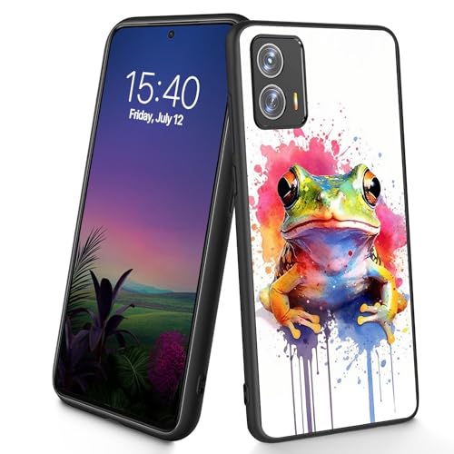 Bxgolkgd Schutzhülle für Moto G Power 5G 2023, schmal, weich, TPU-Silikon, stoßfest, rutschfest, für Motorola Moto G Power 5G 2023, 16,5 cm (6,5 Zoll), Aquarell Frosch von Bxgolkgd