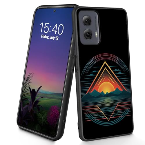 Bxgolkgd Schutzhülle für Moto G Power 5G 2024, dünn, weich, TPU-Silikon, stoßfest, rutschfest, für Motorola Moto G Power 5G 2024, 17 cm (6,7 Zoll), Sonnenaufgang von Bxgolkgd