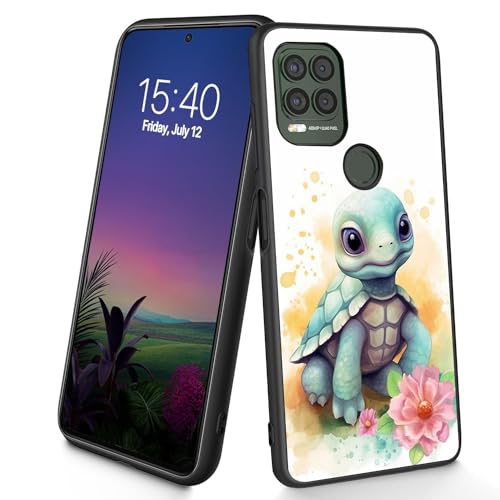 Bxgolkgd Schutzhülle für Moto G Stylus 5G 2021, schmal, weich, TPU-Silikon, stoßfest, rutschfest, für Motorola Moto G Stylus 5G 2021, 17,3 cm (6,8 Zoll), Aquarell-Schildkröte von Bxgolkgd