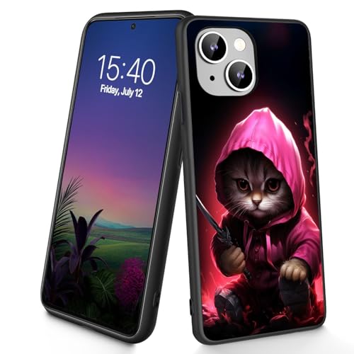 Bxgolkgd Schutzhülle für iPhone 11, dünn, weiches TPU-Silikon, stoßfest, rutschfest, für Apple iPhone 11 2019, 15,5 cm (6,1 Zoll), niedliche Katze von Bxgolkgd