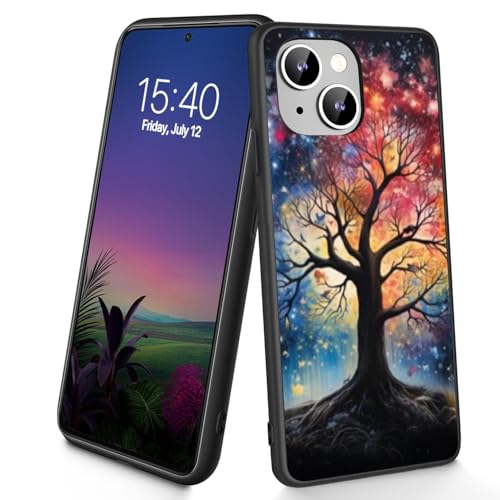 Bxgolkgd Schutzhülle für iPhone 11, schmal, weiches TPU-Silikon, stoßfest, rutschfest, für Apple iPhone 11 2019, 15,5 cm (6,1 Zoll), Lebensbaum von Bxgolkgd