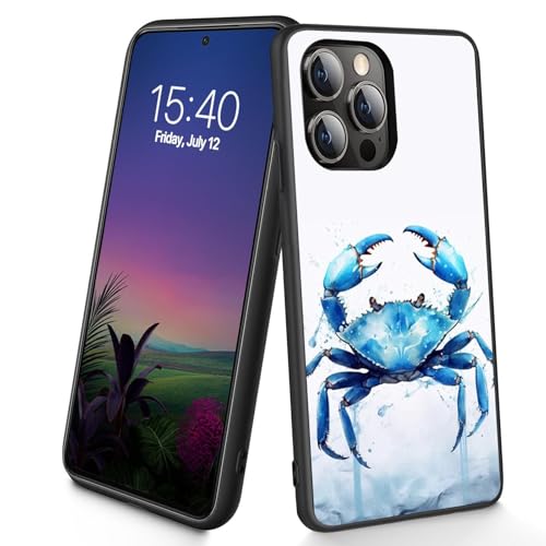 Bxgolkgd Schutzhülle für iPhone 11 Pro, dünn, weiches TPU-Silikon, stoßfest, rutschfest, für Apple iPhone 11 Pro 2019, 5,8 Zoll (14,7 cm), Aquarell-Krabbe von Bxgolkgd