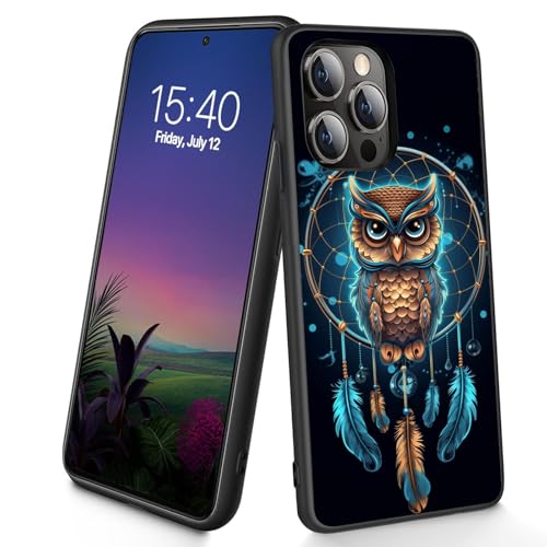 Bxgolkgd Schutzhülle für iPhone 11 Pro, schmal, weich, TPU-Silikon, stoßfest, rutschfest, für Apple iPhone 11 Pro 2019, 5,8 Zoll, Traumfänger-Eule von Bxgolkgd