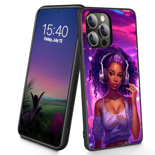 Bxgolkgd Schutzhülle für iPhone 13 Pro, dünn, weiches TPU-Silikon, stoßfest, rutschfest, für Apple iPhone 13 Pro 2021, 15,5 cm (6,1 Zoll), "The Girl Who Loves Music" von Bxgolkgd
