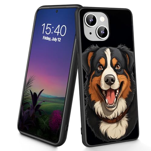 Bxgolkgd Schutzhülle für iPhone 14 Plus, dünn, weiches TPU-Silikon, stoßfest, rutschfest, für Apple iPhone 14 Plus 2022, 17 cm (6,7 Zoll), Hund von Bxgolkgd