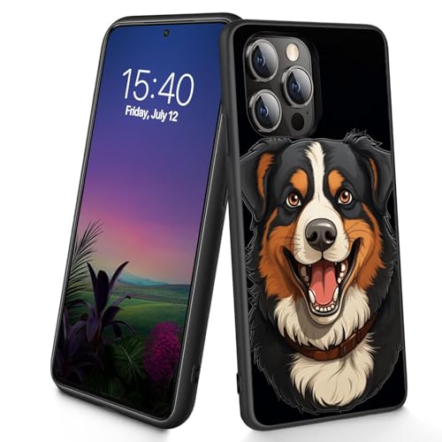 Bxgolkgd Schutzhülle für iPhone 14 Pro, dünn, weiches TPU-Silikon, stoßfest, rutschfest, für Apple iPhone 14 Pro 2022, 15,5 cm (6,1 Zoll), Hund von Bxgolkgd