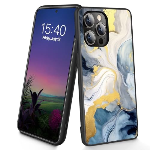 Bxgolkgd Schutzhülle für iPhone 14 Pro Max, dünn, weich, TPU-Silikon, stoßfest, rutschfest, für Apple iPhone 14 Pro Max 2022, 17 cm (6,7 Zoll), Marmor von Bxgolkgd