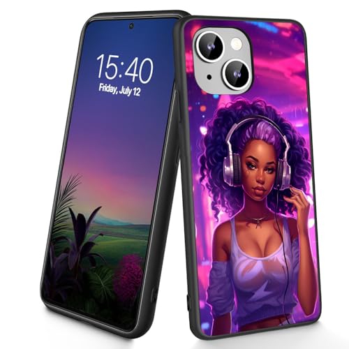 Bxgolkgd Schutzhülle für iPhone 15, dünn, weiches TPU-Silikon, stoßfest, rutschfest, für Apple iPhone 15 2023, 15,5 cm (6,1 Zoll), "The Girl Who Loves Music" von Bxgolkgd