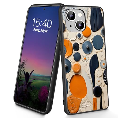 Bxgolkgd Schutzhülle für iPhone 15, dünn, weiches TPU-Silikon, stoßfest, rutschfest, für Apple iPhone 15 2023, 15,5 cm (6,1 Zoll), abstraktes Muster von Bxgolkgd