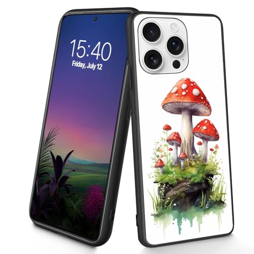 Bxgolkgd Schutzhülle für iPhone 16 Pro, dünn, weiches TPU-Silikon, stoßfest, rutschfest, für Apple iPhone 16 Pro 2024, 6,3 Zoll, Pilz Bxgolkgd Schutzhülle für iPhone 16 Pro, dünn, weiches TPU-Silikon, stoßfest, rutschfest, für Apple iPhone 16 Pro 2024, 6,3 Zoll, Pilz von Bxgolkgd