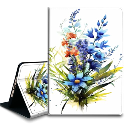 Bxgolkgd Tablet-Schutzhülle für iPad 10,2 Zoll (9./8./7. Generation, 2021/2020/2019), stoßfeste Standhülle mit Wärmeableitung, automatische Wake-/Sleep-Funktion, lila Blume von Bxgolkgd