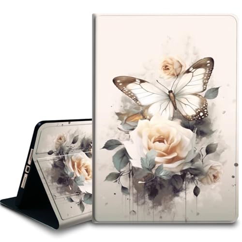 Bxgolkgd Tablet-Schutzhülle für iPad 10,9 Zoll, iPad 10. Generation 2022, stoßfeste Standhülle mit Wärmeableitung, automatische Wake-/Sleep-Funktion, Rosen-Schmetterling Bxgolkgd Tablet-Schutzhülle für iPad 10,9 Zoll, iPad 10. Generation 2022, stoßfeste Standhülle mit Wärmeableitung, automatische Wake-/Sleep-Funktion, Rosen-Schmetterling von Bxgolkgd