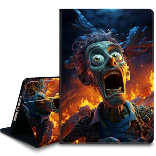 Bxgolkgd Tablet-Schutzhülle für iPad 26,7 cm (10,5 Zoll) (iPad Air 3. 2019/iPad Pro 2017), stoßfeste Standhülle mit Wärmeableitung, automatische Wake-/Sleep-Funktion, erschreckte Zombies von Bxgolkgd