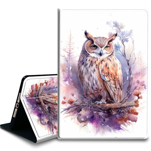 Bxgolkgd Tablet-Schutzhülle für iPad 26,7 cm (10,5 Zoll) (iPad Air 3. 2019/iPad Pro 2017), stoßfeste Standhülle mit Wärmeableitung, automatische Wake-/Sleep-Funktion, niedliche Eule von Bxgolkgd