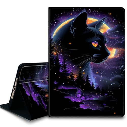 Bxgolkgd Tablet-Schutzhülle für iPad Air 13 Zoll M2 2024, iPad Pro 12,9 Zoll (6. / 5. / 4. / 3. Generation), stoßfeste Standhülle mit Wärmeableitung, automatische Wake-/Sleep-Funktion, Katzen- und von Bxgolkgd