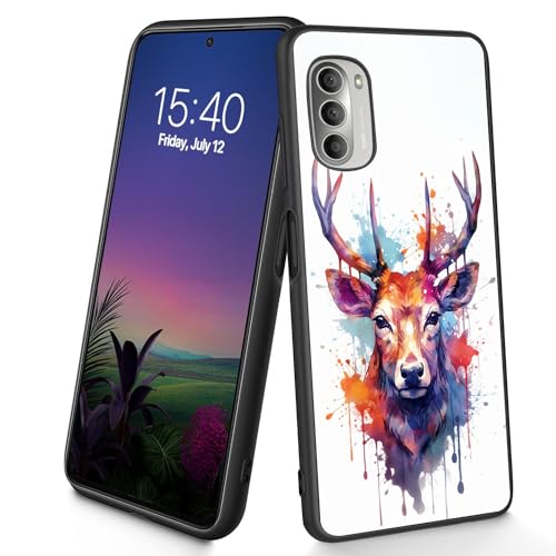 Bxgolkgd Tasche für Moto G 5G 2022 Schlank Weich Silikon TPU Stoßfest Rutschfest Schutzhülle für Motorola Moto G 5G 2022 16.5 cm, Aquarell Hirsch Bxgolkgd Tasche für Moto G 5G 2022 Schlank Weich Silikon TPU Stoßfest Rutschfest Schutzhülle für Motorola Moto G 5G 2022 16.5 cm, Aquarell Hirsch von Bxgolkgd
