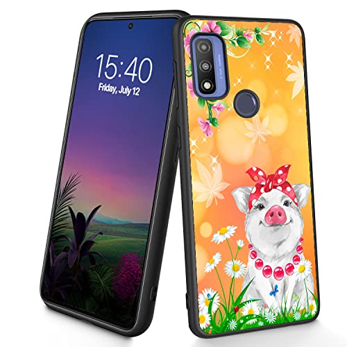Schutzhülle für Motorola Moto G Power 2022, 16,5 cm (6,5 Zoll), dünn, weiches TPU-Silikon, stoßfest, rutschfest, süßes Schweinchen von Bxgolkgd