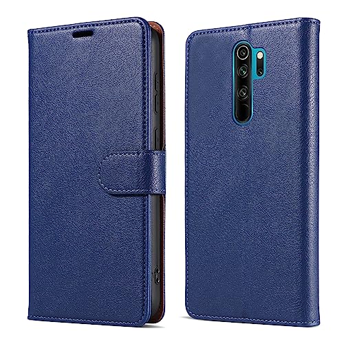 Bxithnr® Handyhülle für Redmi Note 8 Pro Hülle mit [RFID Schutz] Premium PU Leder Klapphülle Brieftasche Kartenfach Ständer Magnet Etui Handytasche Case Schutzhülle für Redmi Note 8 Pro, Blau von Bxithnr