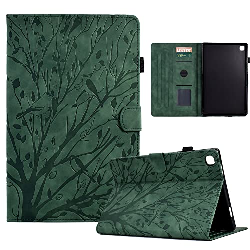 Bxithnr® Hülle Galaxy Tab A 10.1 Zoll 2019 Ultra Dünn PU Leder Flip Cover Case Tablet Schutzhülle Brieftasche mit Standfunktion und Stifthalter für Samsung Galaxy Tab A 2019 SM-T510 / T515 - Grün von Bxithnr