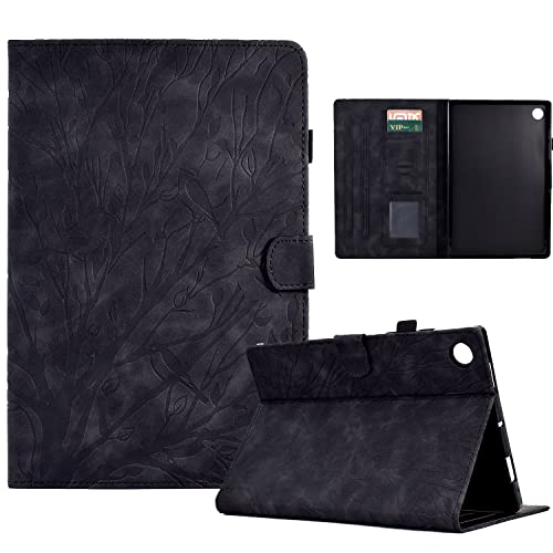 Bxithnr® Hülle für Lenovo Tab M10 Plus 3rd Gen (2022) 10.6 Zoll Tablet Schutzhülle PU Leder mit Standfunktion und Stifthalter, Flip Cover Case Baum für Lenovo Tab M10 Plus 3. Generation - Schwarz von Bxithnr