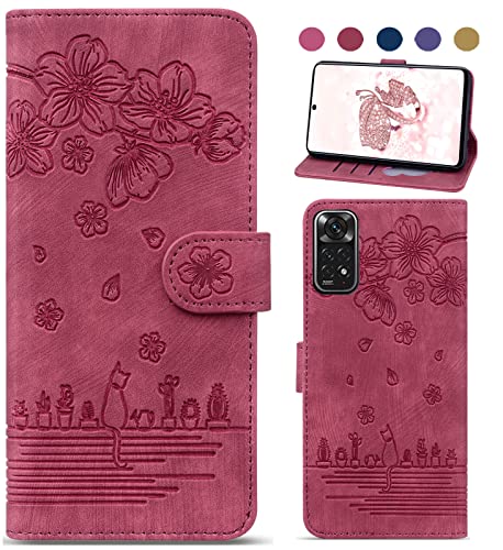 Bxithnr Hülle für Xiaomi Redmi Note 11 Pro 4G/5G Handyhülle, Premium Leder Handy Tasche Klapphülle Brieftasche Magnetverschluss Flipcase Cover mit Standfunction für Redmi Note 11 Pro Hülle - Rot Bxithnr Hülle für Xiaomi Redmi Note 11 Pro 4G/5G Handyhülle, Premium Leder Handy Tasche Klapphülle Brieftasche Magnetverschluss Flipcase Cover mit Standfunction für Redmi Note 11 Pro Hülle - Rot von Bxithnr