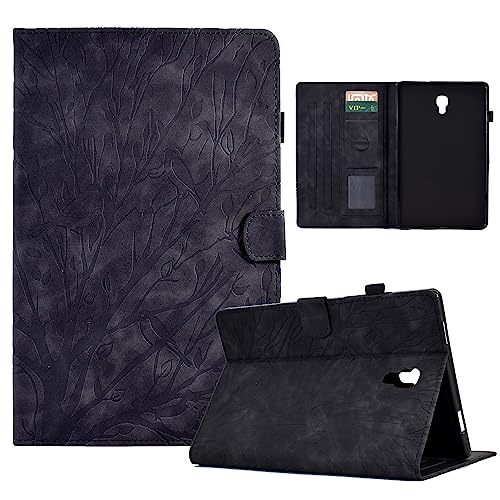 Galaxy Tab A 10.5 Zoll 2018 Hülle Vogel&Baum PU Leder Flip Tasche Brieftasche Ständer Stifthalter Tablet Schutzhülle für Samsung Galaxy Tab A 10.5" 2018 Tablet PC SM-T590 / SM-T595 / T597 - Schwarz von Bxithnr