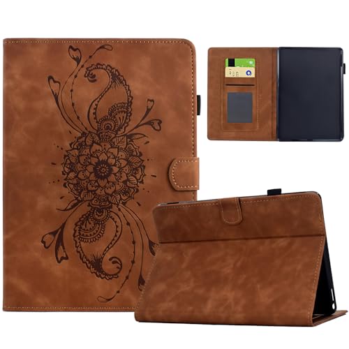Hülle Kompatibel mit 7" Kindle Paperwhite (12th Generation-2024)/ Kindle Colorsoft Signature Edition 2024 mit Pencil Halter, Smart Cover aus PU-Leder mit Standfunktion, Magnetverschluss (Braun) von Bxithnr