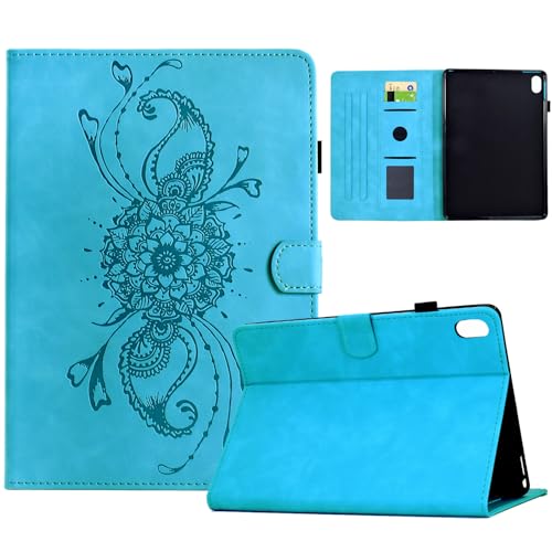 Hülle Kompatibel mit iPad mini 7. (2024, A17 Pro) / 6. (2021) Generation 8,3 Zoll mit Pencil Halter, Smart Cover aus PU-Leder mit Standfunktion, Magnetverschluss (Himmelblau) von Bxithnr