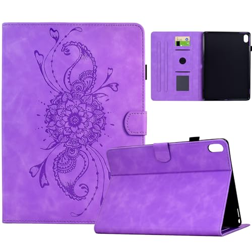 Hülle Kompatibel mit iPad mini 7. (2024, A17 Pro) / 6. (2021) Generation 8,3 Zoll mit Pencil Halter, Smart Cover aus PU-Leder mit Standfunktion, Magnetverschluss (Lila) von Bxithnr