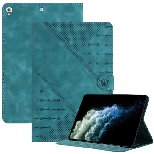 Hülle für iPad 9.7 Zoll 2018 2017 / iPad Air 2 / iPad Air, Vintage-Schmetterling PU Leder Brieftasche Flip Case Stand Kartensteckplatz Tablet Schutzhülle für iPad 6. Generation Hülle 2018/Air 2 Hülle von Bxithnr