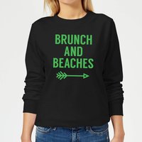 Brunch and Beaches Women's Sweatshirt - Black - 5XL von By IWOOT