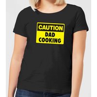 Caution Dad Cooking - Black Womens T-Shirt - 3XL von By IWOOT