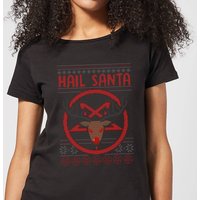 Hail Santa Women's T-Shirt - Black - 3XL von By IWOOT