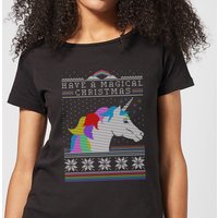 Have a magical Christmas Fair isle Women's T-Shirt - Black - 3XL von By IWOOT