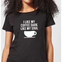 I Like my Coffee Dark Like my Soul Women's T-Shirt - Black - 3XL von By IWOOT