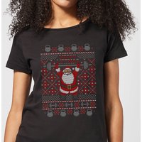 Merry Liftmas Women's T-Shirt - Black - 3XL Merry Liftmas Women's T-Shirt - Black - 3XL von By IWOOT