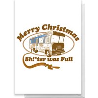 National Lampoon Merry Christmas Shitter Was Full Greetings Card - Standard Card National Lampoon Merry Christmas Shitter Was Full Greetings Card - Standard Card von By IWOOT
