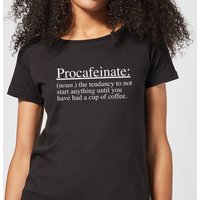 Procafeinate Women's T-Shirt - Black - 3XL von By IWOOT