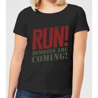 RUN! Zombies Are Coming! Women's T-Shirt - Black - 3XL von By IWOOT
