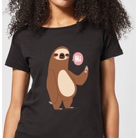 Sloth Hi Women's T-Shirt - Black - 3XL von By IWOOT
